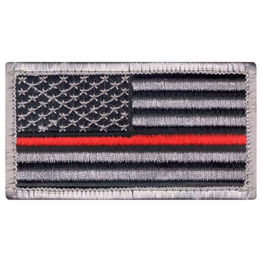 Rothco Thin Red Line US Flag Patch - Hook Back