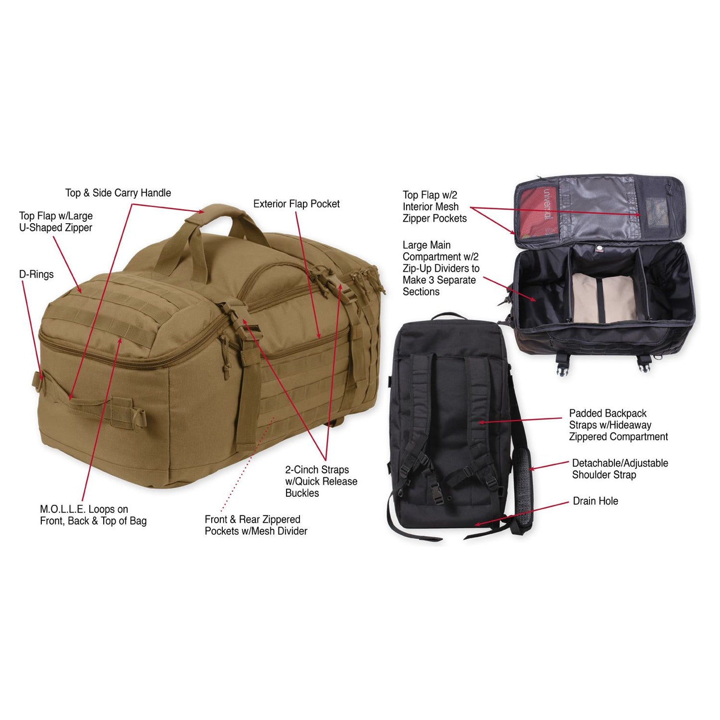 3-In-1 Convertible Mission Bag