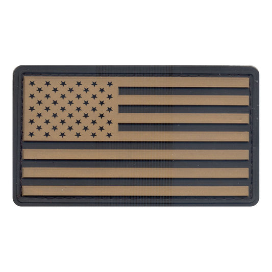 Rothco PVC US Flag Patch With Hook Back