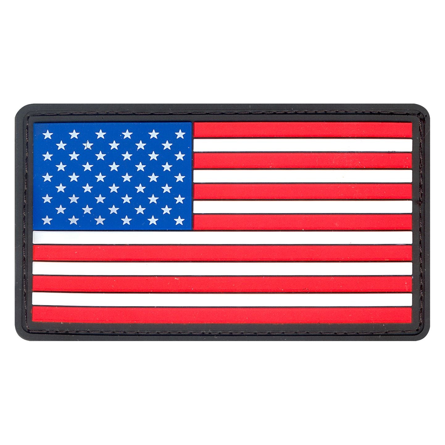 Rothco PVC US Flag Patch With Hook Back