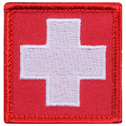 Rothco White Cross Red Morale Patch