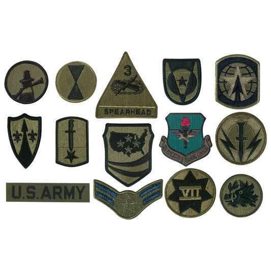 Rothco Subdued Military Assorted Military Patches