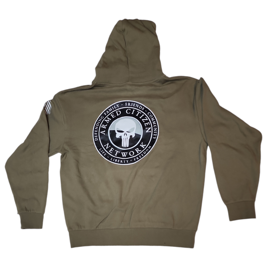 Armed Citizen - Punisher Hoodie - Military Green